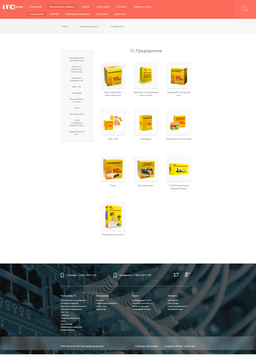 Список программных продуктов